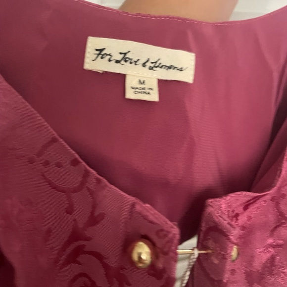 For Love and Lemons Pink Brocade Crop Top NWT - Picture 4 of 4